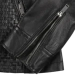cafe-racer-black-womens-textured-jacket