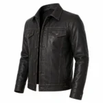 dark-brown-leather-trucker-jacket