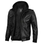 edinburgh-black-bomber-leather-jacket-with-removable-hood