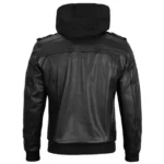 edinburgh-mens-black-bomber-leather-jacket-removable-hood