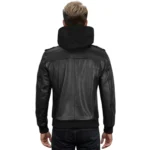 edinburgh-mens-black-bomber-leather-jacket-with-hood