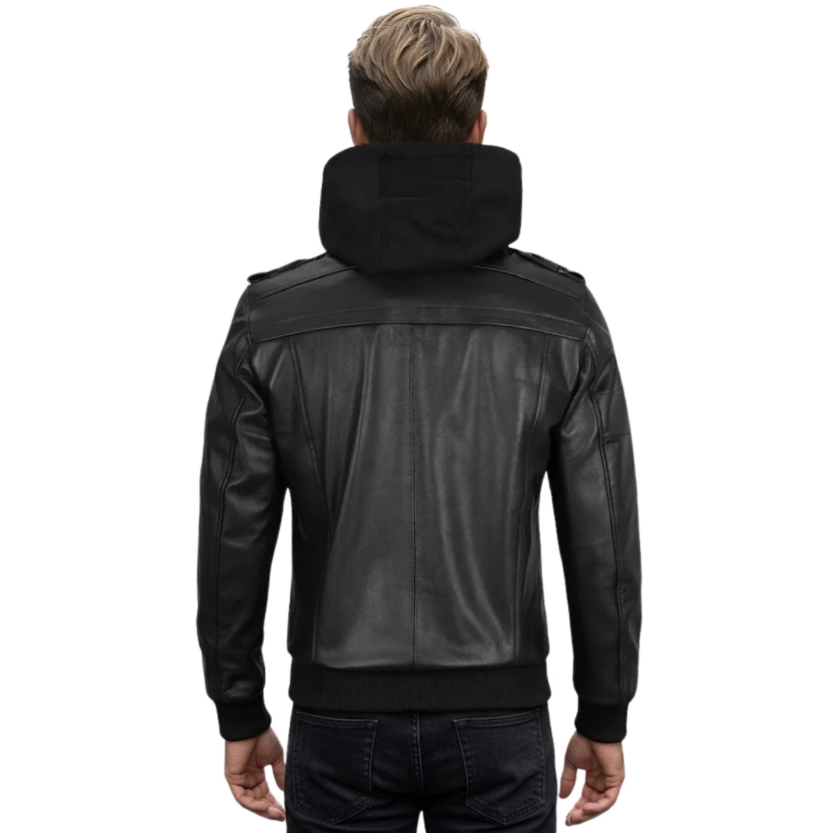 edinburgh-mens-black-bomber-leather-jacket-with-hood