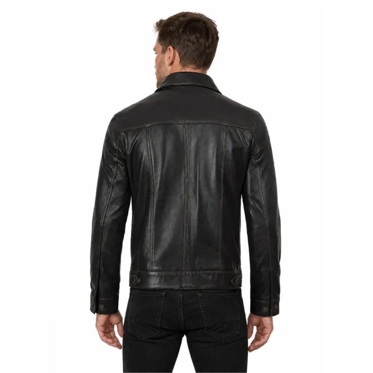 fernando-mens-dark-brown-leather-trucker-jacket
