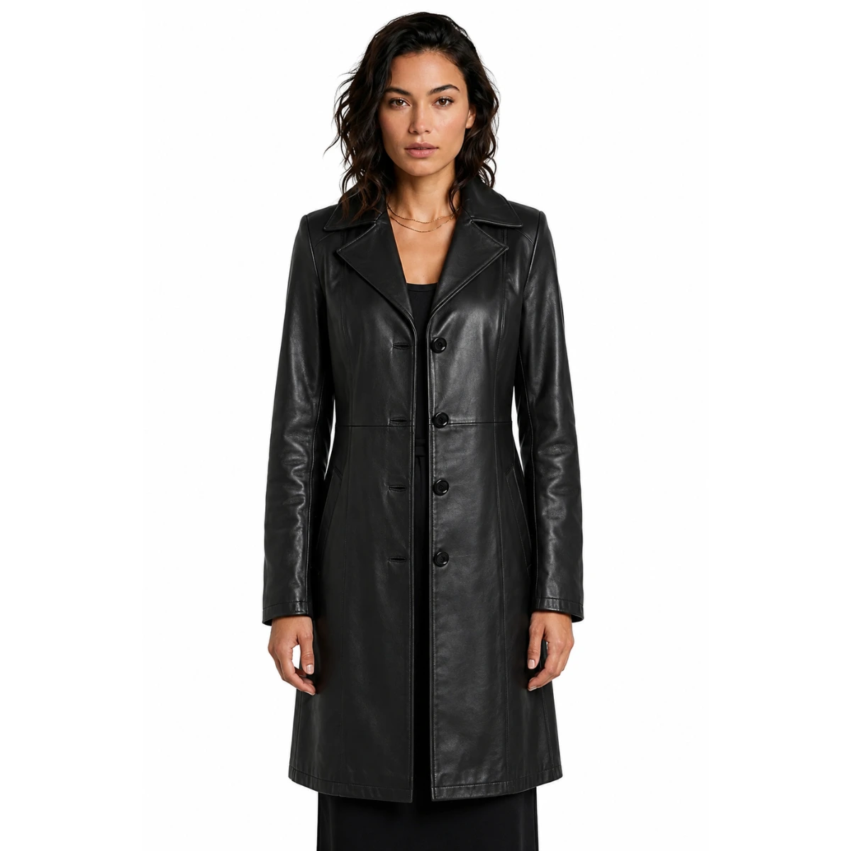 black-womens-3-4-length-car-coat
