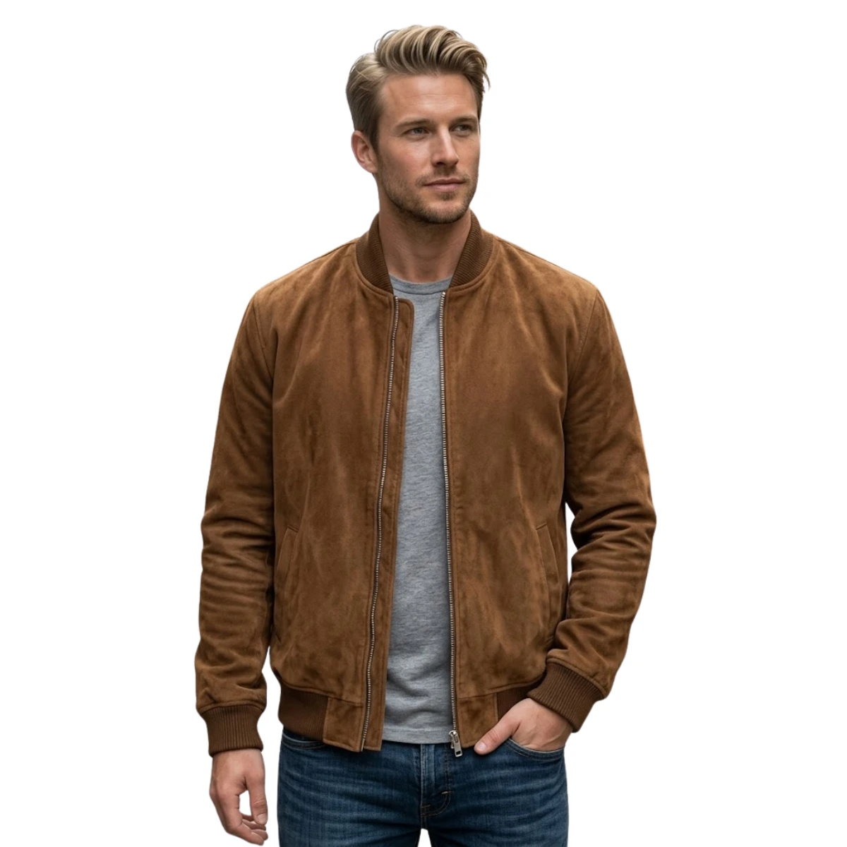 light-brown-faux-suede-bomber-jacket