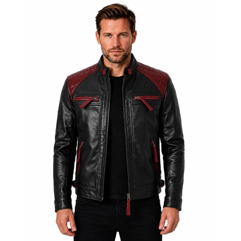 maroon-cafe-racer-leather-jacket