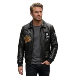 patched-black-bomber-leather-jacket