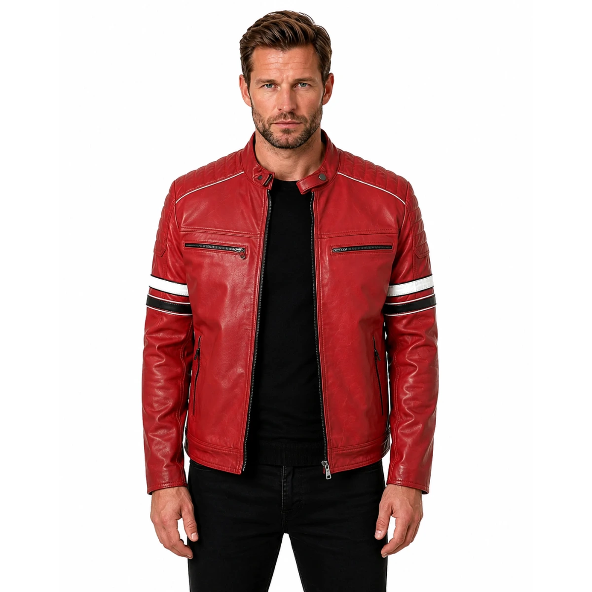 quilted-red-leather-cafe-racer-jacket